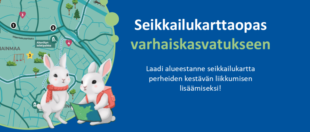 Seikkailukarttaopas varhaiskasvatukseen, kansikuva Seikkailukarttaopas varhaiskasvatukseen