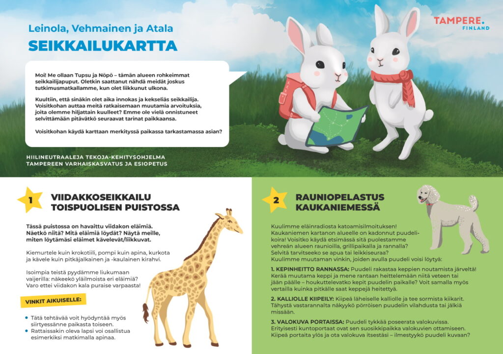 Leinola-Vehmainen - Seikkailukartta