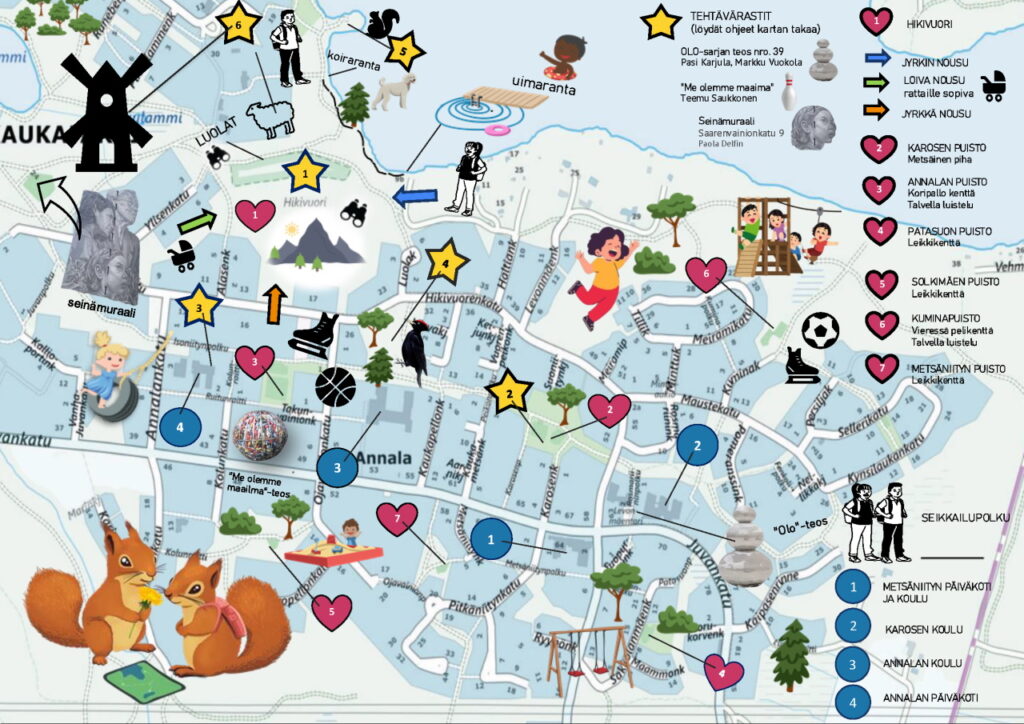 Metsäniitty-Annala - Seikkailukartta