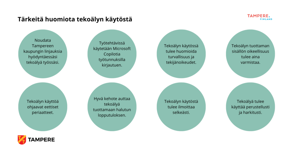 Koonti: Tärkeitä huomiota tekoälyn käytöstä